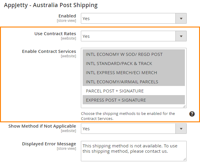 Live Contract Shipping Rates